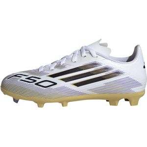 adidas F50 League Voetbalschoenen - Wit Zwart Goud - Synthetisch