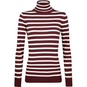 Felix Hardy Trui  bordeaux / wit