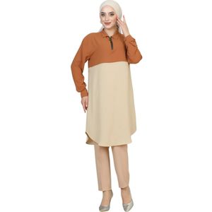 MODAMIHRAM Broekpak  crème / cognac