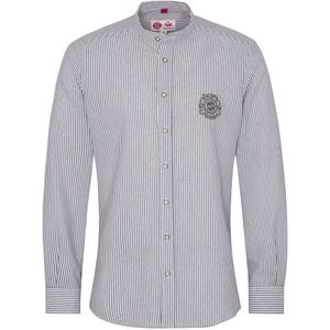 SPIETH & WENSKY Klederdracht overhemd  grijs / wit