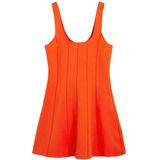 Kort Jurkje - Effen - Nauwsluitend - Slim Fit - Vierkante Halslijn