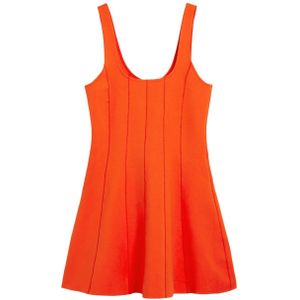 Kort Jurkje - Effen - Nauwsluitend - Slim Fit - Vierkante Halslijn