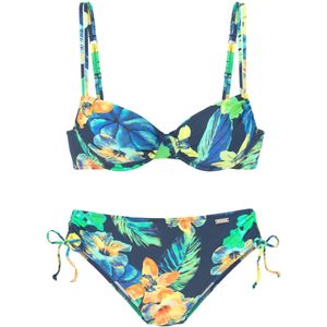 LASCANA Bikini  navy / turquoise / neongroen / oranje