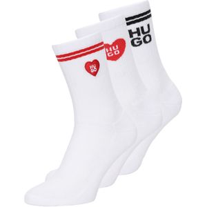 HUGO Sokken 'LOVE YOU'  rood / zwart / wit