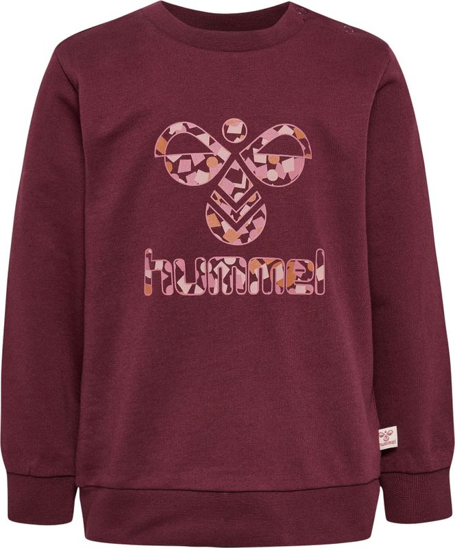 Hummel - Sweatshirt - Wijnrood - Normale Pasvorm - Lange Mouw
