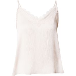 ABOUT YOU Top 'Rosie'  lichtgrijs / wit