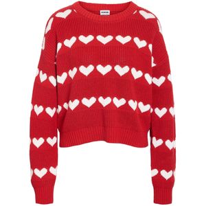 Noisy may - NMBLITZEN - Trui - Purper/Wit