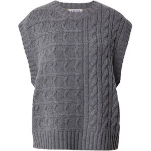 EDITED Trui 'Hadley'  camel / donkergrijs