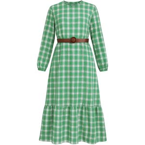 MODAMIHRAM Jurk  ecru / groen