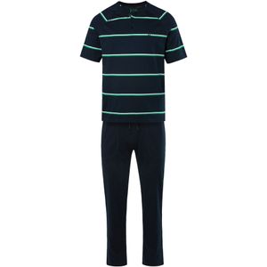 JP1880 Pyjama lang  groen / zwart / wit