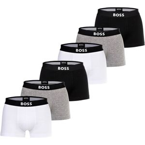 BOSS Boxershorts  grijs gemêleerd / zwart / wit