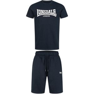 LONSDALE Joggingpak  navy / wit