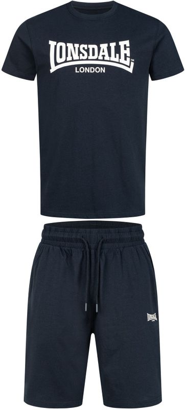 LONSDALE Joggingpak  navy / wit