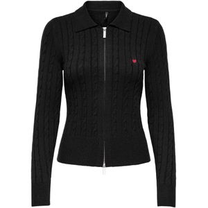 ONLY Gebreid vest 'ONLKATIA'  zwart
