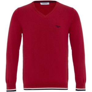 Moxx Paris Trui  robijnrood / zwart / wit