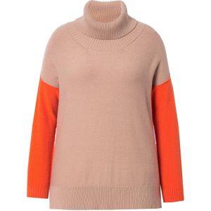 MIAMODA Trui  abrikoos / neonoranje / pink