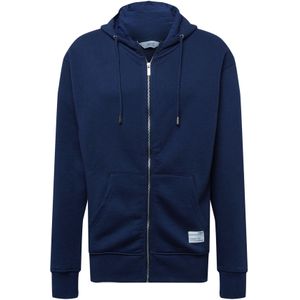 !Solid Sweatvest  navy / zwart / wit