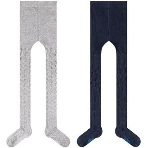 s.Oliver Panty's  navy / grijs gemêleerd