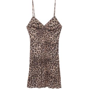 Pull&Bear Jurk  bruin / chocoladebruin / zwart