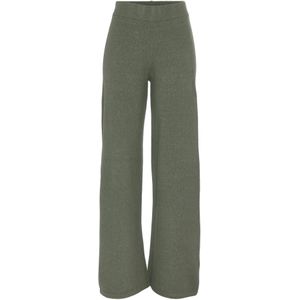Lascana - Tricotbroek - Groen - Loungebroek met Ribboorden - Loungewear