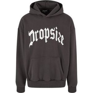 Dropsize Sweatshirt  donkerbruin / wit