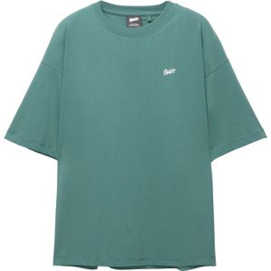 Pull&Bear Shirt 'STWD'  smaragd / wit