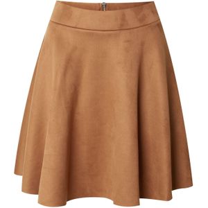 ABOUT YOU - A-lijnrok - Donkerbruin - Imitatieleder - Kort/mini