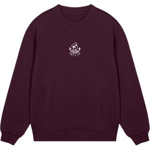 F4NT4STIC Sweatshirt 'Knut & Jan Scribble'  kersrood / wit