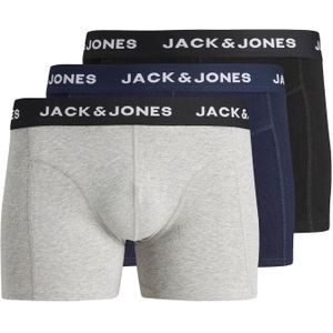 JACK & JONES Boxershorts  donkerblauw / grijs gemêleerd / zwart / wit