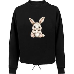 F4NT4STIC Sweatshirt 'Niedlicher Osterhase mit Ei'  gemengde kleuren / zwart