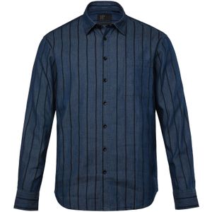 JP1880 Overhemd  blauw / zwart