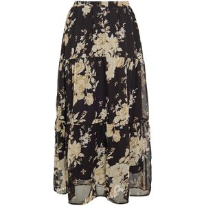 faina Rok  ecru / donkerbeige / zwart