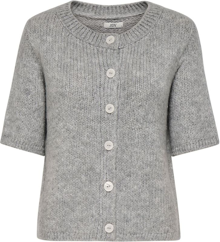 JDY - JDYLINEA - Gebreid Vest - Grijs Gemêleerd