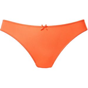 Vivance - String - Tangerine - Bloemige Jacquardkant en Zacht Microtouch-Materiaal