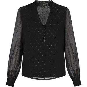 faina Blouse 'Fashion Look'  zwart / zilver