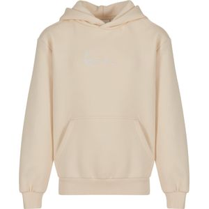 Karl Kani - Essential - Sweatshirt - Beige/Wit - Capuchon