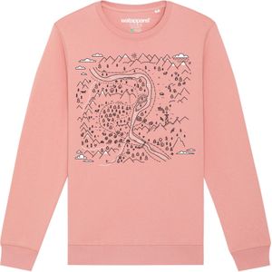 Watapparel Sweatshirt ' Landschaft '  rosa / zwart / wit