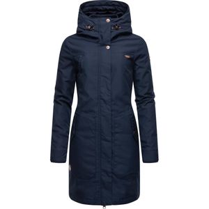Ragwear Wintermantel 'Jannisa'  navy / bruin / wit