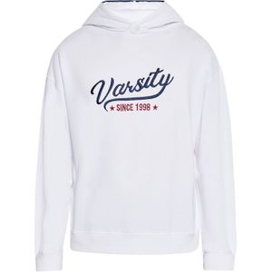 DreiMaster Maritim Sweatshirt 'Boline'  marine / robijnrood / wit