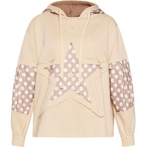 SANIKA Sweatshirt  beige / lichtbruin / wit
