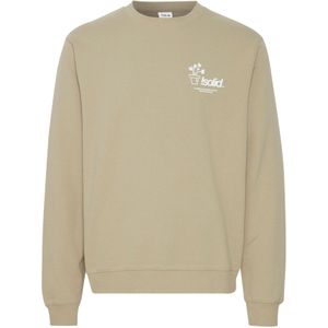 !Solid Sweatshirt 'Imran'  sand / wit