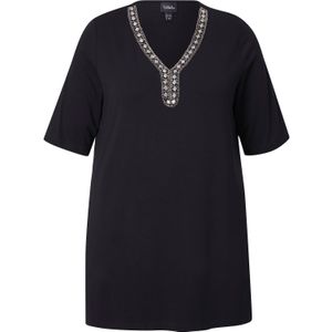 Ulla Popken Shirt  zwart / wit