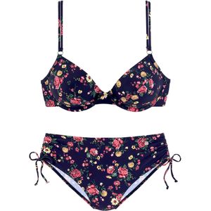 LASCANA Bikini  navy / geel / smaragd / rood