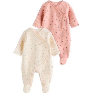 Next Nachtkledij  donkerlila / pitaja roze / rood / offwhite