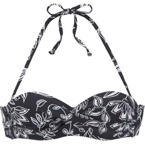 VIVANCE Bikinitop  zwart / wit