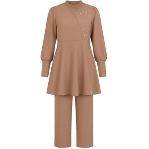 MODAMIHRAM Broekpak  lichtbruin