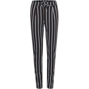 ICHI Chino 'IHRuti'  duifblauw / zwart / wit