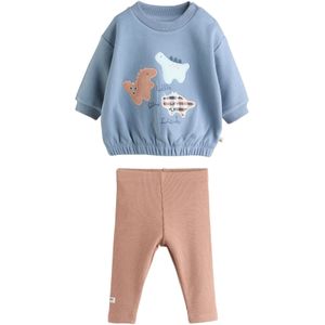 Next Joggingpak  opaal / lichtblauw / oudroze