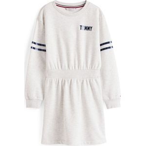 Tommy Hilfiger - SATIN APPLIQUE HWK DRESS LS - Sweatjurk - Grey