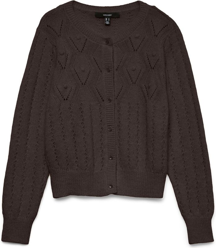 Vmsaia - Gebreid Vest - O-hals - Lange Mouwen - Regular Fit